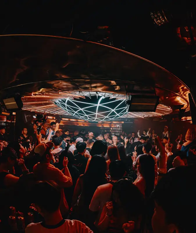 White LED sphere — the centrepiece of an Astrix night