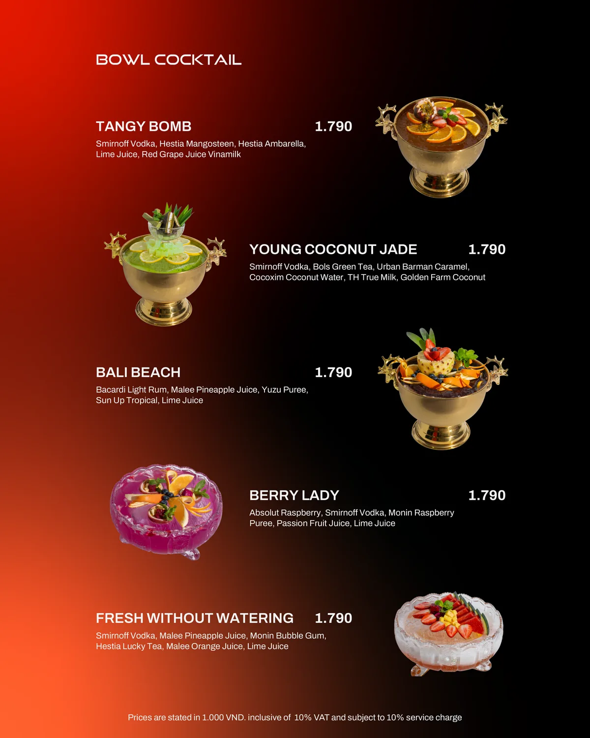 Trang menu